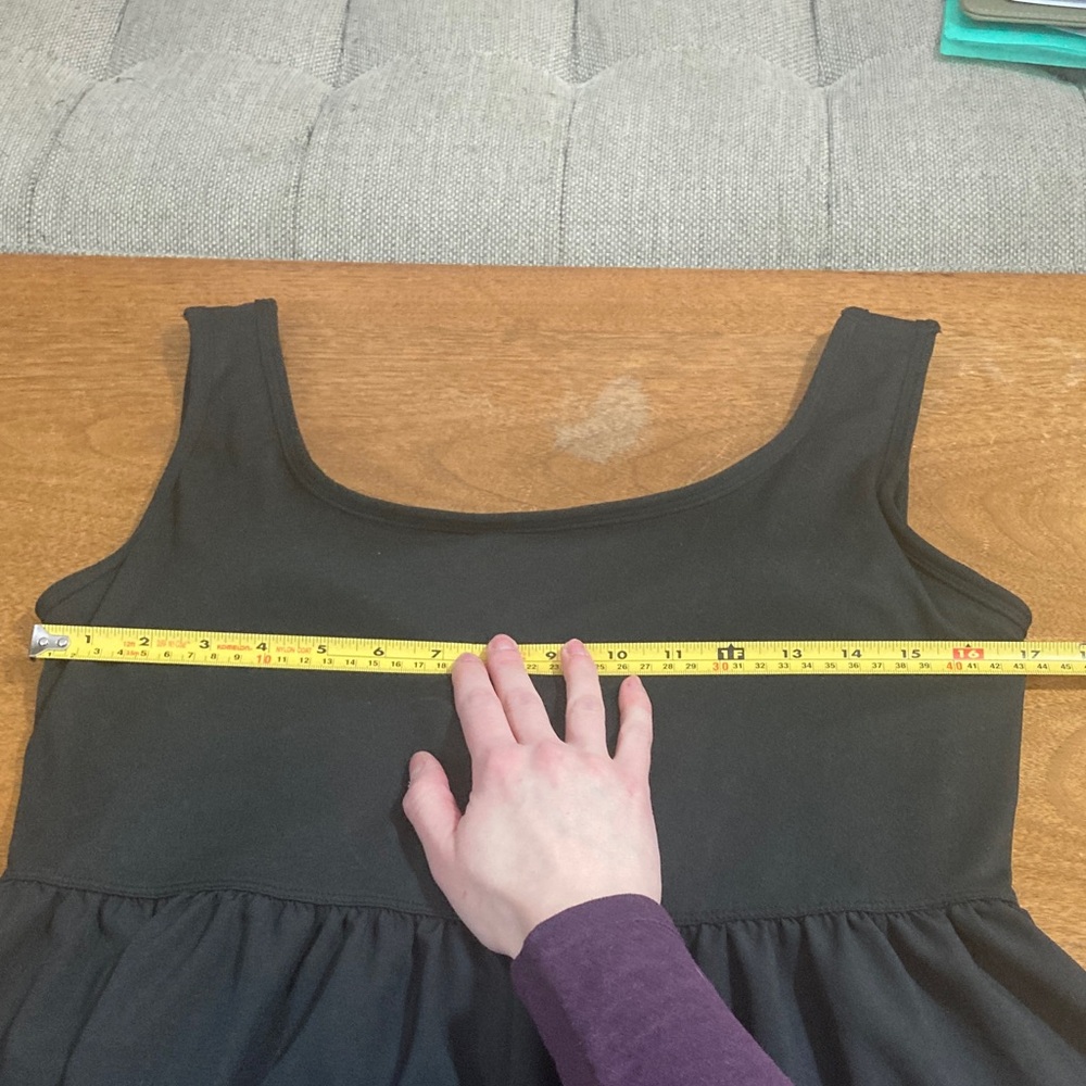 🏵️2for$40🏵️ Serra Black Sleeveless Midi Dress Built-In Bra Knit Top Flowy Skirt - Picture 13 of 16